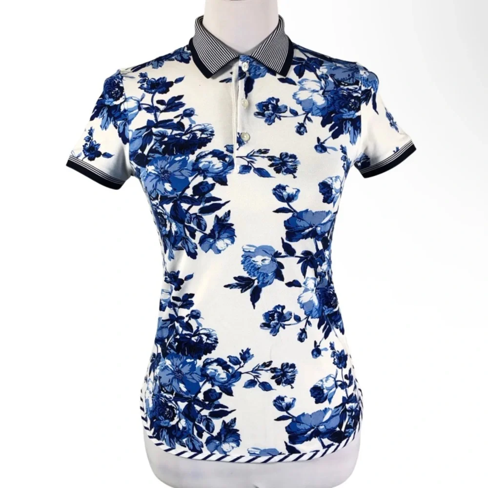 Polo Golf Ralph Lauren Floral Top size Medium - Picture 2 of 15